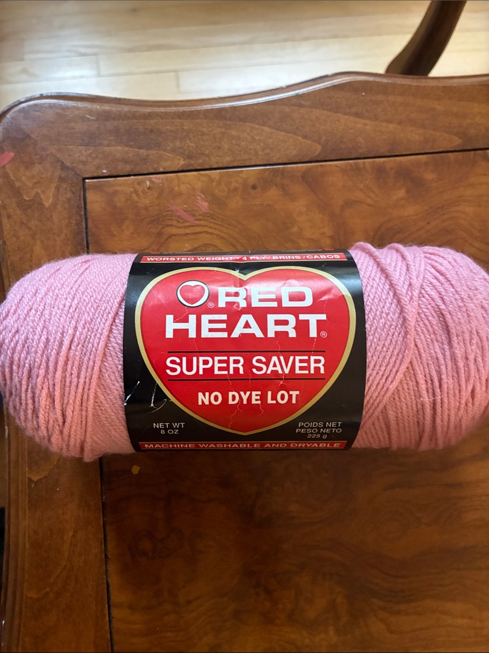 Red Heart Super Saver Pink Women Sweater